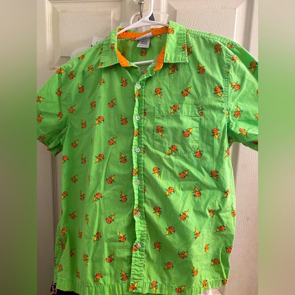 Disney Orange Bird 2020 button down shirt